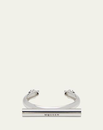 Alexander McQueen Sculptural Logo Cuff Bracelet