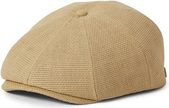 Brixton Brood Driving Cap in Dark Tan Straw at Nordstrom, Size X-Small