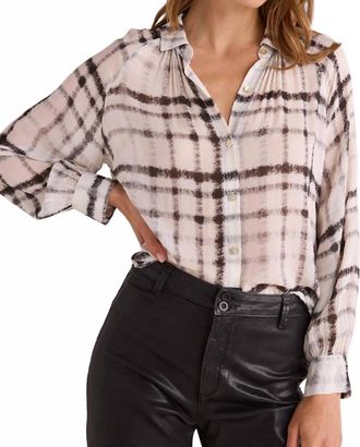 Bella Dahl Flowy Raglan Sleeve Shirt In Dark Saphire