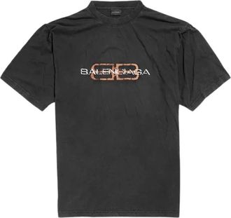Balenciaga Tops, Heren, Zwart, XL, T-shirts