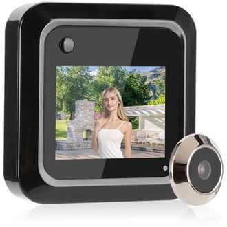 OEM Mirilla Inteligente Hd De 0,3 Mp - Pantalla Lcd De 2,4 Pulgadas - &Aacute;ngulo De Visi&oacute;n De 145&deg; - Materiales: Pl&aacute;stico Abs Y Aleaci&oacute;n De Zinc -crezuo