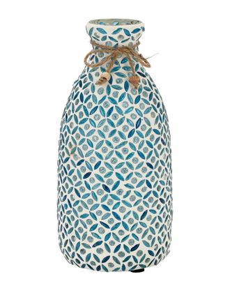 Sagebrook Home 5In Glass Mosaic Vase