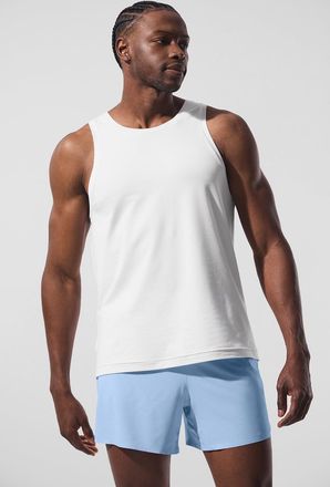 Alo | Conquer Tank Top in White, Size: 2XL