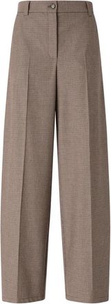 Pinko Wide Broeken - Dames - Wijde Broeken - Bruin - S - Broeken