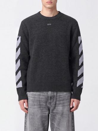 Off-white Felpa Uomo colore Antracite