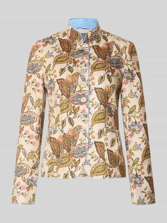 White Label Slim Fit Blazer aus reinen Leinen in Sand, Gr&ouml;&szlig;e 34