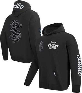 Pro Standard Mens Pro Standard Black Seattle Kraken Paint the City Pullover Hoodie at Nordstrom, Size Medium