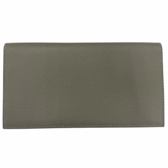 Herm&egrave;s Epsom Leather Long Wallet (Bi-Fold) (Pre-Owned)