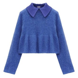 Loewe Polo Sweater In Mohair Blend, Size Medium