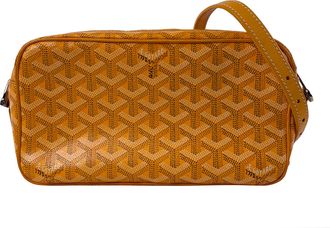 Goyard Pre-owned Womens Crossbody Bag Adjustable Strap - Orange Textile - One Size