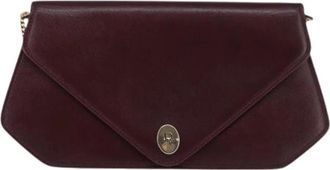 Dior Pre-owned Clutches, female, Red, Size: ONE SIZE Pre-owned Leather Clutch
