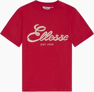 Ellesse Womens Ferano Tee - Red - Size: 10