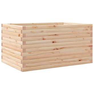 Berkfield Home Garden Planter 90x60x45.5 cm Solid Wood Pine in Natural