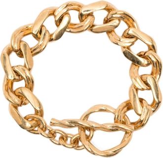 Saint Laurent Kettingarmband van Metaal - Dames - Armbanden - Geel - S - Accessoires