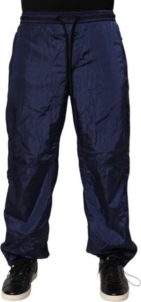 Dolce & Gabbana Blue Nylon Straight Jogger SweatMens Mens Pants (Pre-Owned)