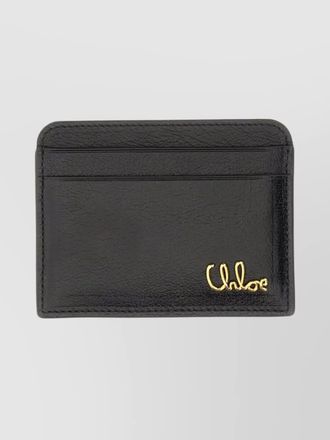 Chlo&eacute; leather card holder