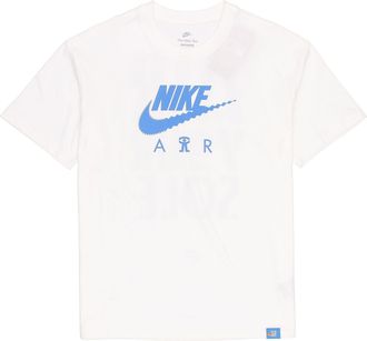 Nike Mens Nike Alphabet Logo Printing Round Neck Cotton Casual Short Sleeve White T-Shirt DQ1017-100