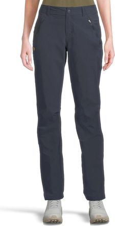 Fj&auml;llr&auml;ven Abisko Pants Womens Dark Navy Stretch Trail Trousers Hiking RED767