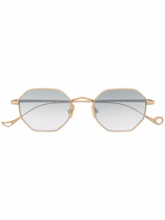 Eyepetizer geometric-frame sunglasses - unisex - Brass - One Size - Gold