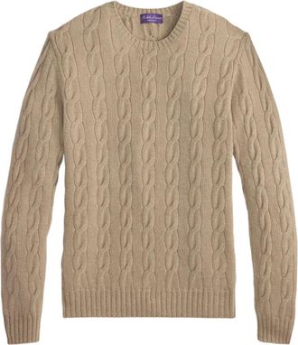 Ralph Lauren Purple Label Maglione a trecce in cashmere - Toni neutri