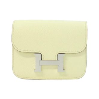 Herm&egrave;s Jaune Yellow Epsom Leather Wallet (Bi-Fold) (Pre-Owned)