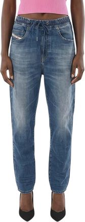 Diesel Blue Tapered Mid Rise Jeans