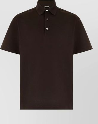 Ermenegildo Zegna polo short sleeves relaxed fit casual
