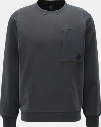 Moose Knuckles Men - Crew neck sweatshirt Dalon Crew dark grey