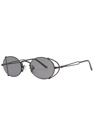 Jean Paul Gaultier Oval-frame Sunglasses - Black - One Size