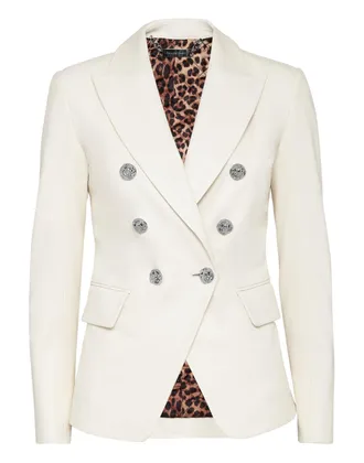 Philipp Plein Lambskin Blazer Iconic Plein