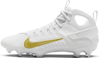 Nike Mens Huarache 9 Elite LAX Lacrosse Cleats in White | FD0088-100