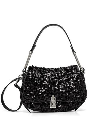 Coccinelle Magie Paillettes crossbodytas - Zwart
