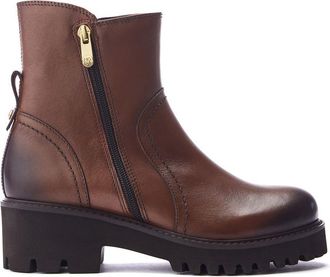 Moda in Pelle Moda in Pelle Womens Oster Tan Boots Leather - Size EU 36
