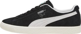 Puma Clyde Hairy Suede Sneaker in Puma Black/Ivory Suede Men