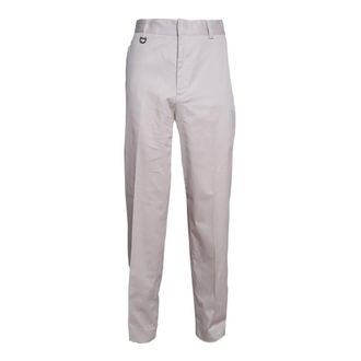 Paolo Pecora Straight Trousers, male, Beige, Size: M Chino Trousers