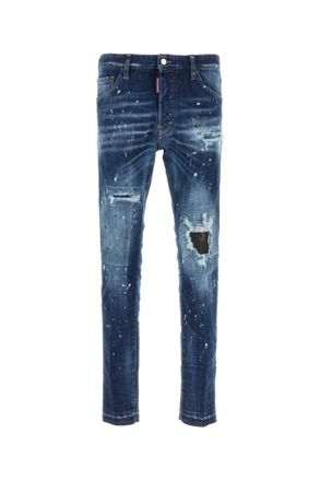 Dsquared2 Blue distressed slim jeans