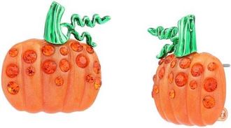Betsey Johnson Pumpkin Stud Earrings in Orange at Nordstrom