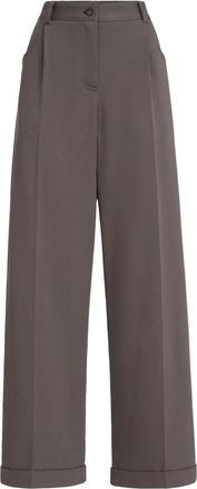 Brunello Cucinelli Pantaloni a palazzo con bottoni - Marrone