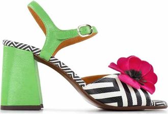 Chie Mihara Sandalen met hoge hak - Dames - Sandalen met hakken - Veelkleurig - 37 EU - Leer - Schoenen