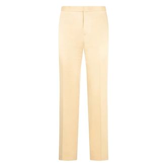 Fabiana Filippi Straight Trousers, female, Beige, Size: XS Straight Elasticated Trousers