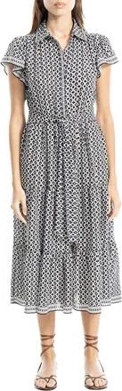 Max Studio Collar Midi Dress