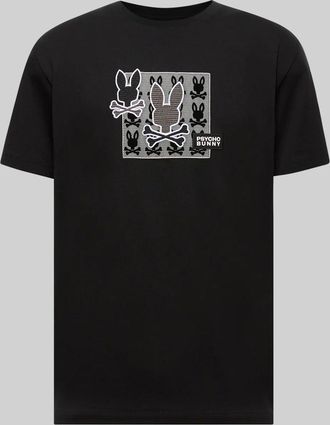 Psycho Bunny Big And Tall Varen Graphic Tee 001 BLACK / 1XLT