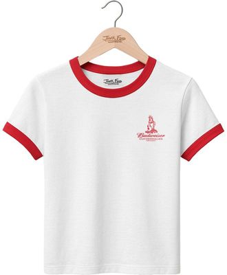 Junk Food Ringer Slim Fit Baby Tee