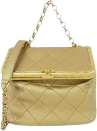 Chanel Pre-owned Lambskin Shoulder Bag - - Pre-owned - Donna - Giallo - ONE SIZE