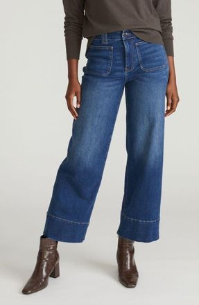 Universal Standard Claudia Wide Leg Jeans in Naval Blue Wash at Nordstrom, Size 18W