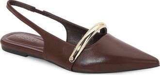 Berness Reina Slingback Flat in Brown at Nordstrom Rack, Size 6.5