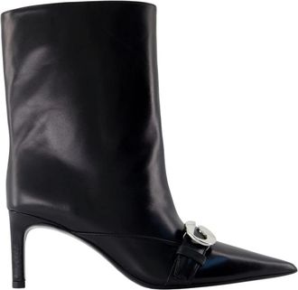 Coperni Heeled Belt Boots - Dames - Laarzen met Hak - Zwart - 41 EU - Leer - Schoenen