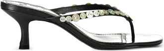Staud Sandalen met kitten hak - Zwart