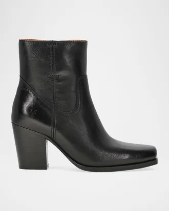 Frye Shiloh Soft Leather Zip Booties