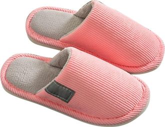 Generic Mens Womens Slippers Slip-On House Indoor Plush Fleece Slippers Couples Soft Sole Warm Winter Casual Footwear Home Shoes Lightweight Comfortable size 